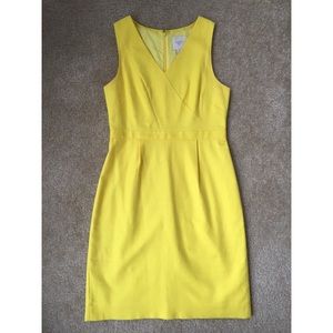 Yellow J. Crew Factory work dress